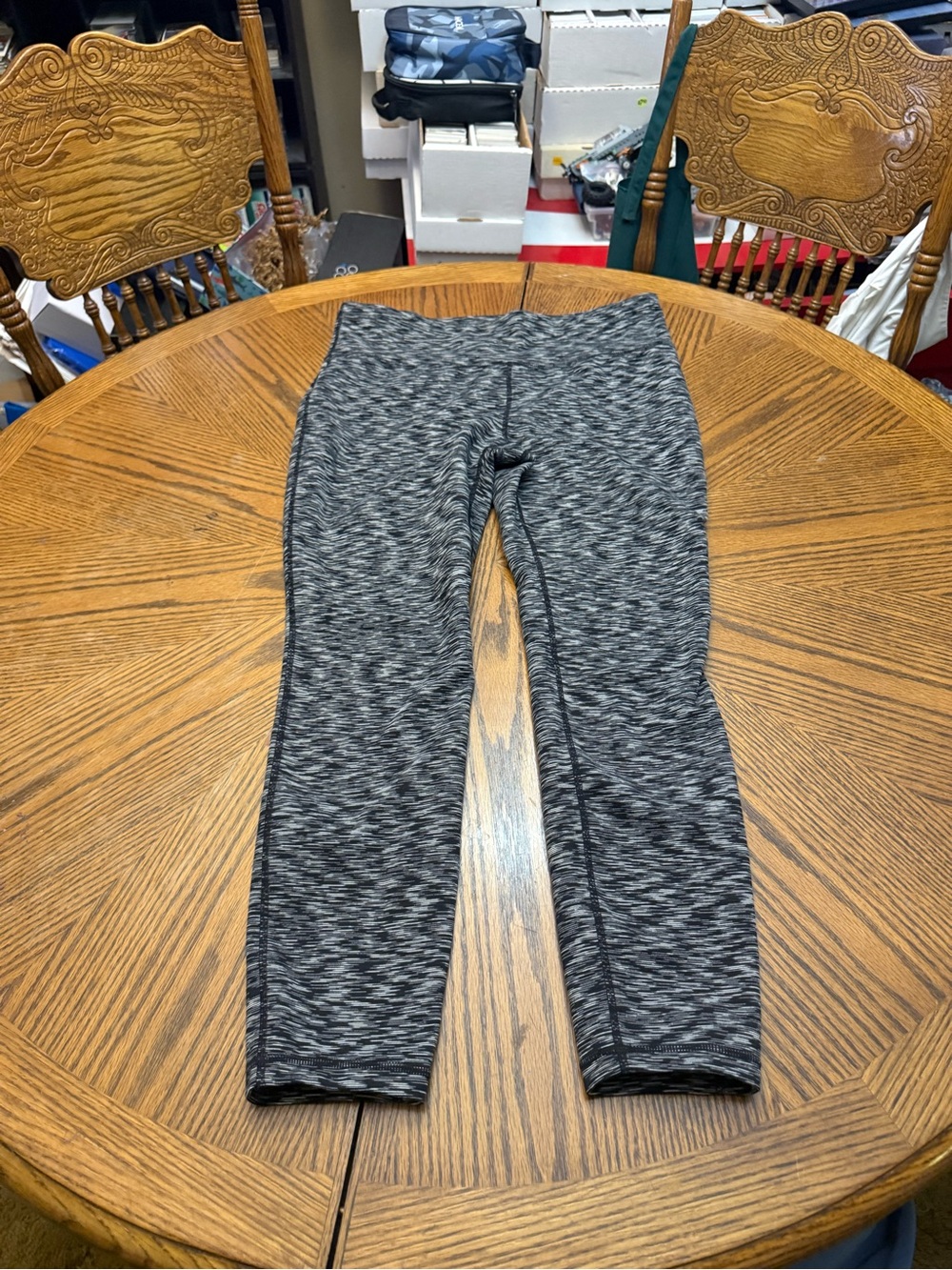 GAP Black & Gray Space-Dye Leggings
